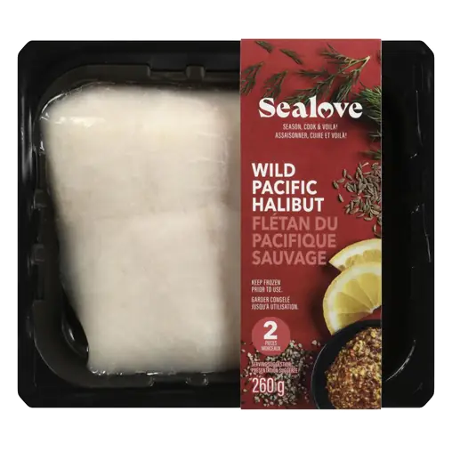Frozen Wild Pacific Halibut 260 g