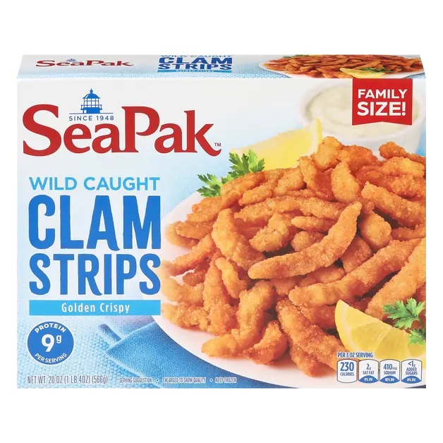 Clam Strip Oven Crispy Family Size Frozen