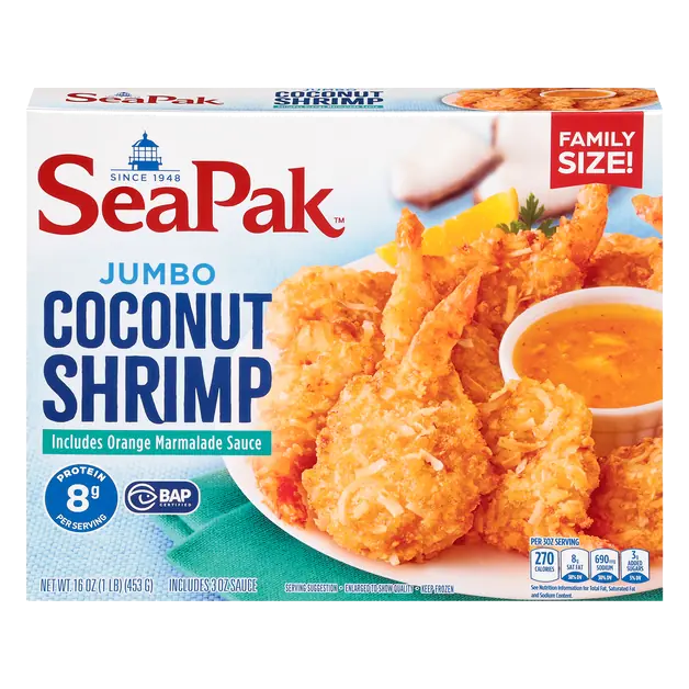 Jumbo Coconut Shrimp with Orange Marmalade Sauce Frozen