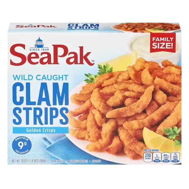 Wild Caught Golden Crispy Clam Strips Family Size!