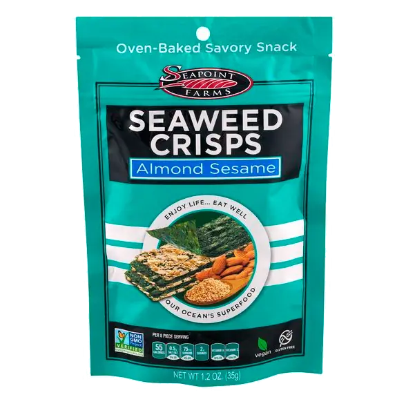 Seaweed Crisps Almond Sesame Gluten Free Vegan