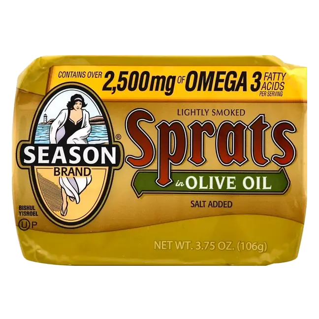 Sprats, Lightly Smoked, in Olive Oil,