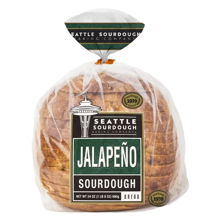 Seattle Sourdough Baking Co. Sour Jalapeno Sliced Round, 24oz