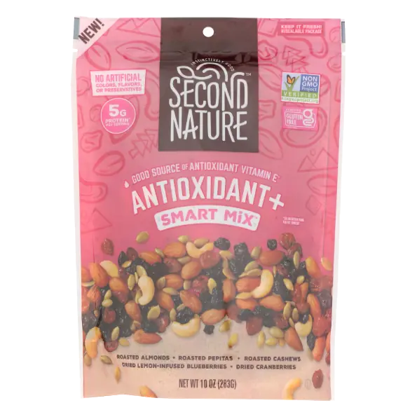 Antioxidant+ Roasted Almonds, Roasted Pepitas, Roasted Cashews, Dried Lemon-Infused Blueberries, Dried Cranberries Smart Mix