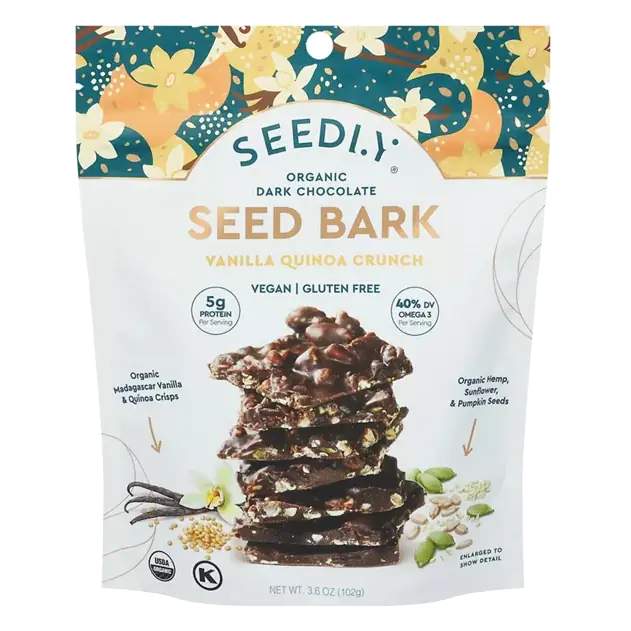 Vanilla Quinoa Crunch Seed Bark