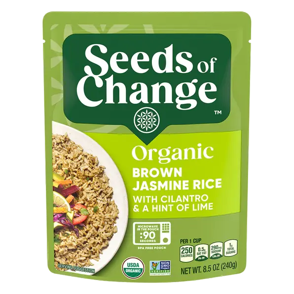 Brown Jasmine Organic Rice with Cilantro & a Hint of Lime