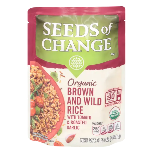 Brown & Wild Organic Rice with Tomato & Roasted Garlic