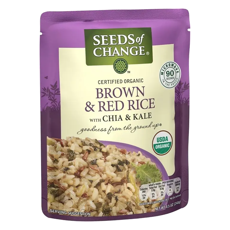 Organic Brown & Red with Chia & Kale Rice