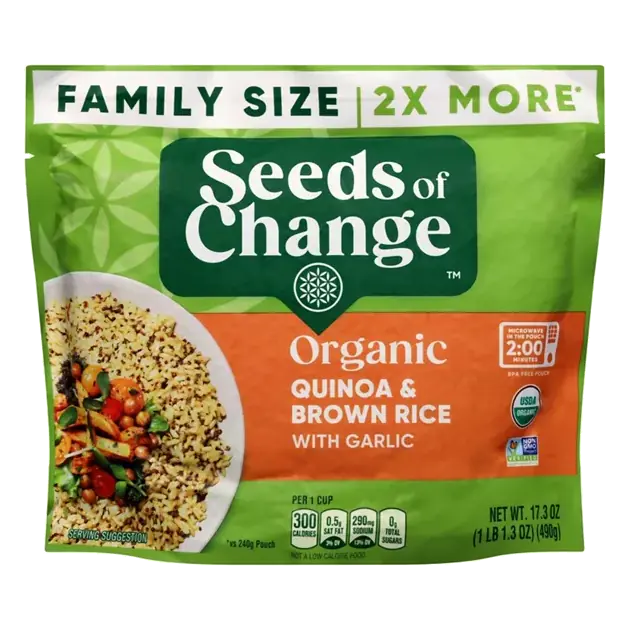 Organic Family Size Quinoa & Brown Rice with Garlic