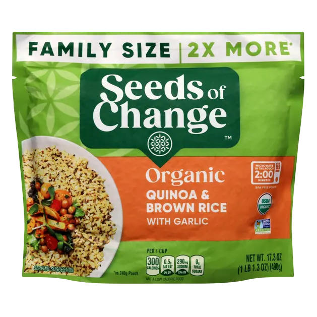 Organic Quinoa & Brown Rice with Garlic Family Size