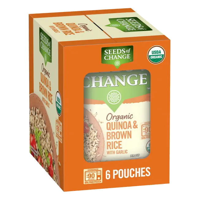 Organic Quinoa & Brown Rice with Garlic