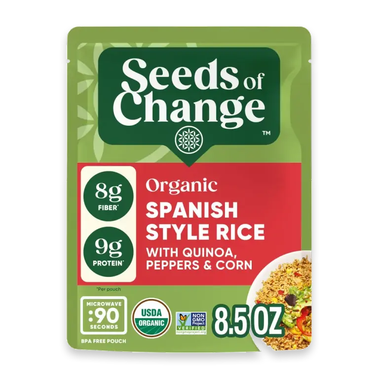 Organic Spanish Style Rice With Quinoa Peppers & Corn, Organic Food, 8.5 oz Pouch