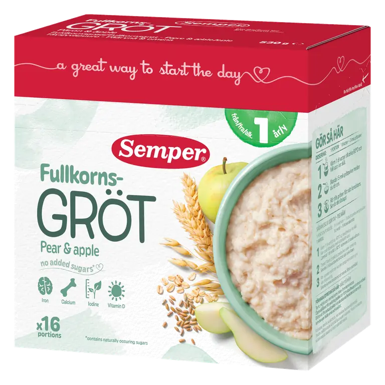 Fullkornsgröt med Frukt
