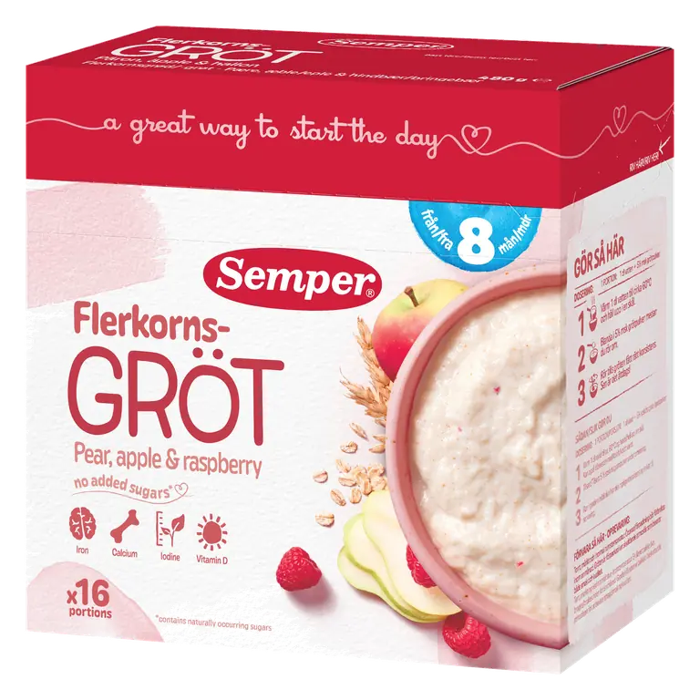Fullkornsgröt Mild med Frukt