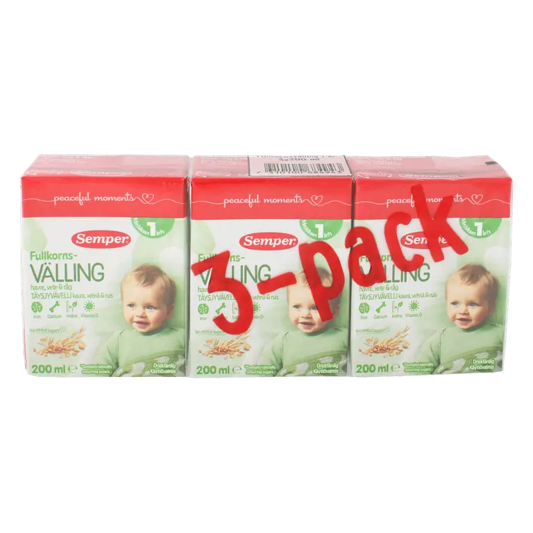 Fullkornsvälling 1 år 3-pack