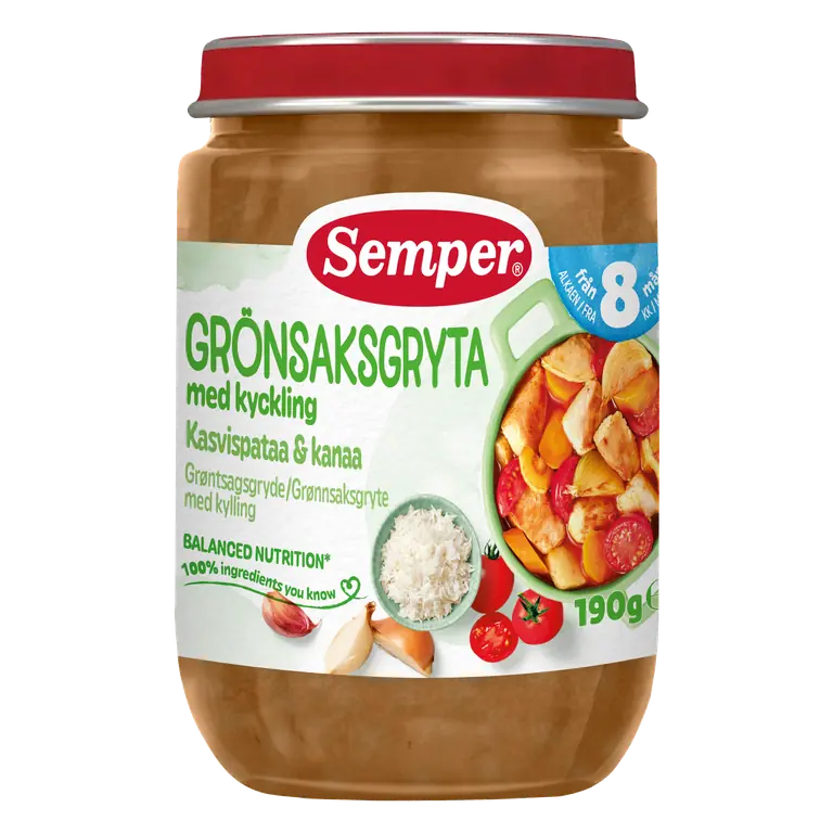 Grönsaksgryta Kyckling & Vitlök