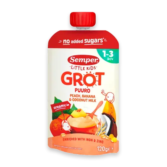 Gröt Persika Banan 1-3 År