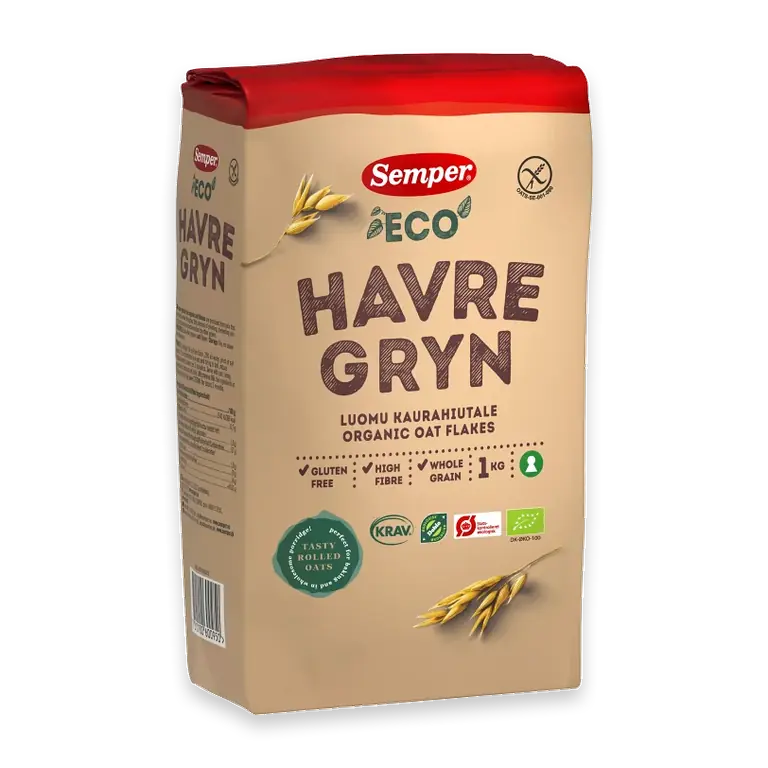 Havregryn Glutenfria Ekologiska 1kg KRAV
