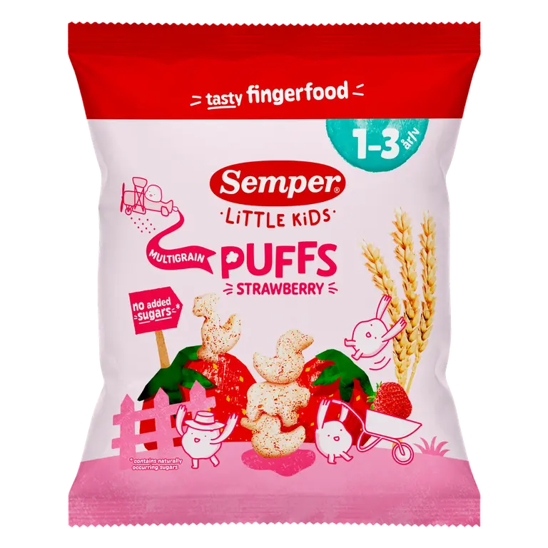 Multigrain Puffs Strawberry Eko