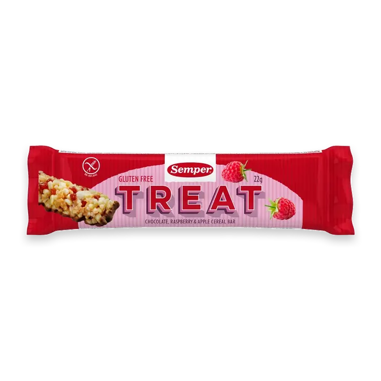 Muslibar Treat choklad, hallon & äpple Glutenfri 22g