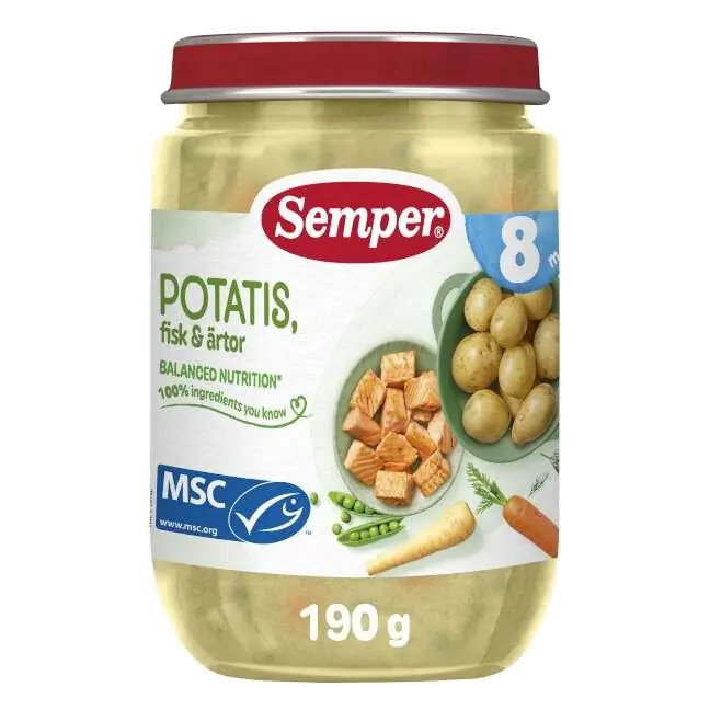 Potatis Fisk Ärtor