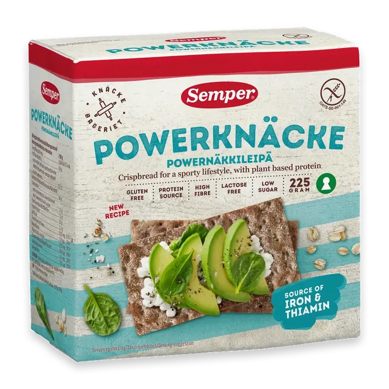 Powerknäcke Glutenfritt 225g