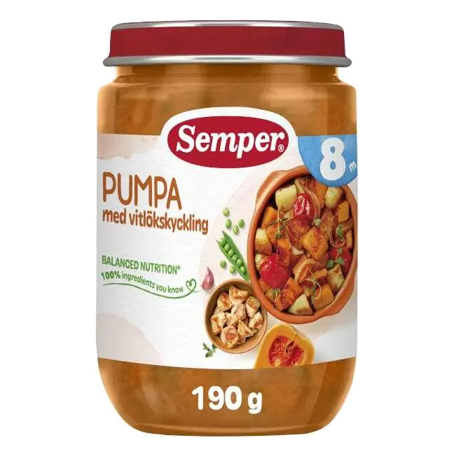 Pumpa Vitlök Kyckling