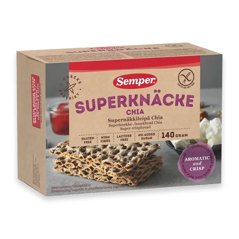 Superknäcke Chia Glutenfri 140g