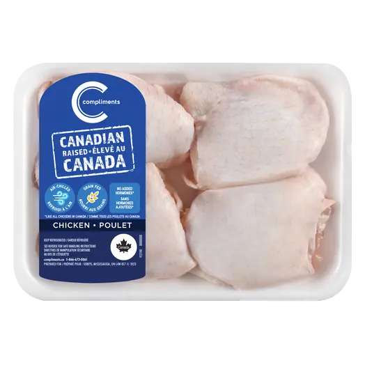 Compliments Chicken Thighs Bone-In Fresh Air Chilled