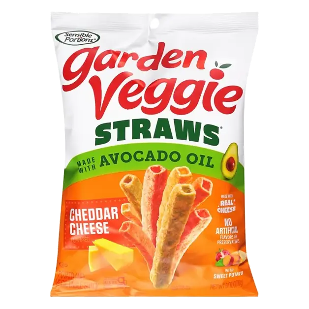 Garden Veggie Straws Cheddar Cheese Flavored Potato & Vegetable Snack