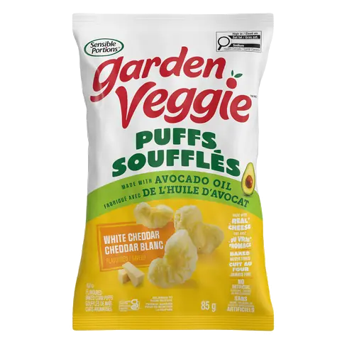 Garden Veggie Puffs White Cheddar 85 g