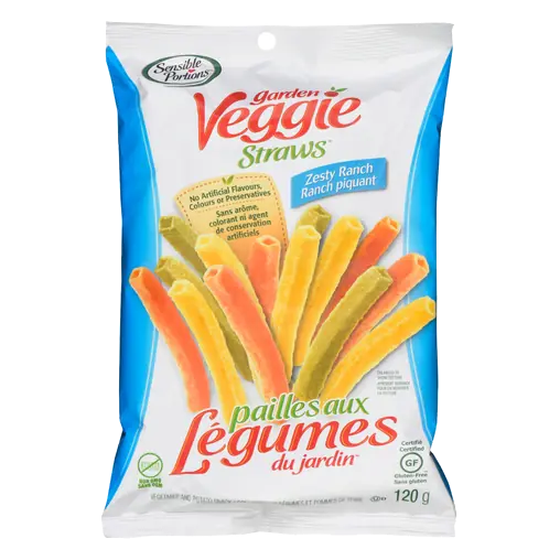 Gluten-Free Garden Veggie Straws Zesty Ranch 120 g