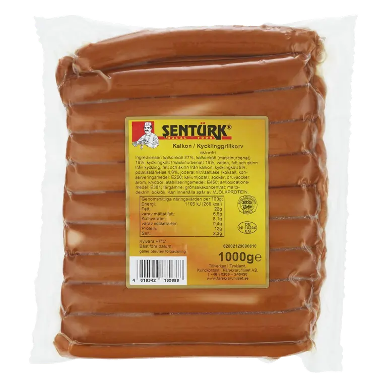 Grillkorv Kalkon/Kyckling