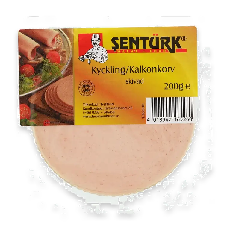 Kyckling Kalkonkorv skivad 200g