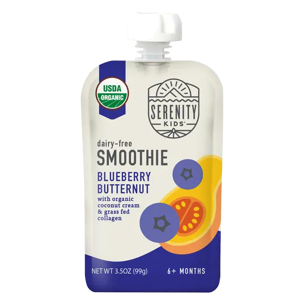 Organic Dairy Free Berry Butternut Smoothie + Protein
