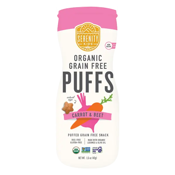 Organic Grain Free Carrot & Beet Puffs Snack