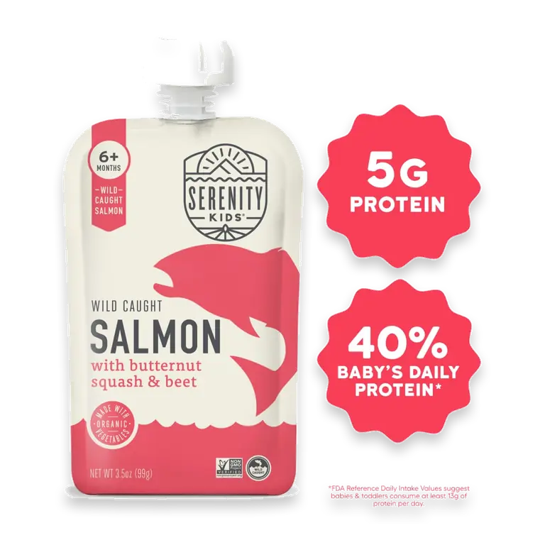 Wild Caught Salmon with Organic Butternut Squash & Beet Pouch