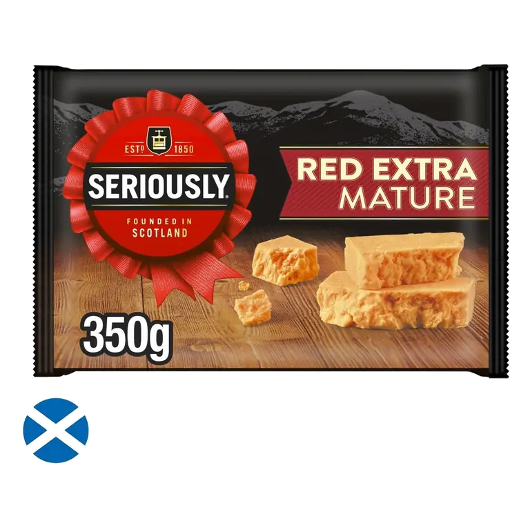 Strong Original Scottish Extra Mature Red Cheddar 350g