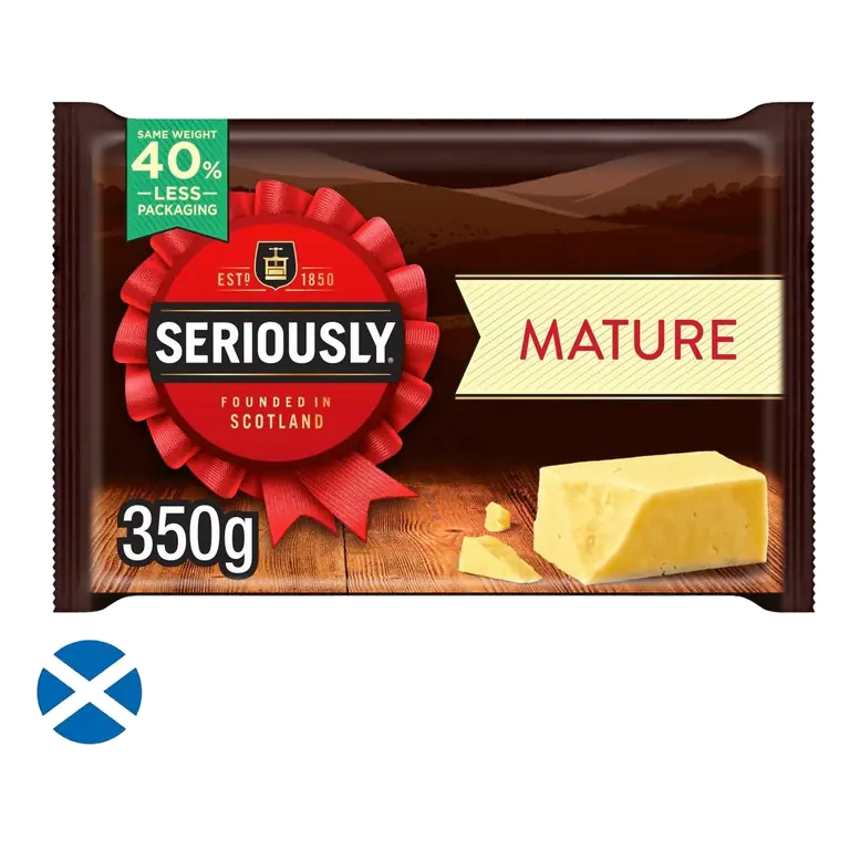 Seriously Creamy Scottish Mature Cheddar 350g