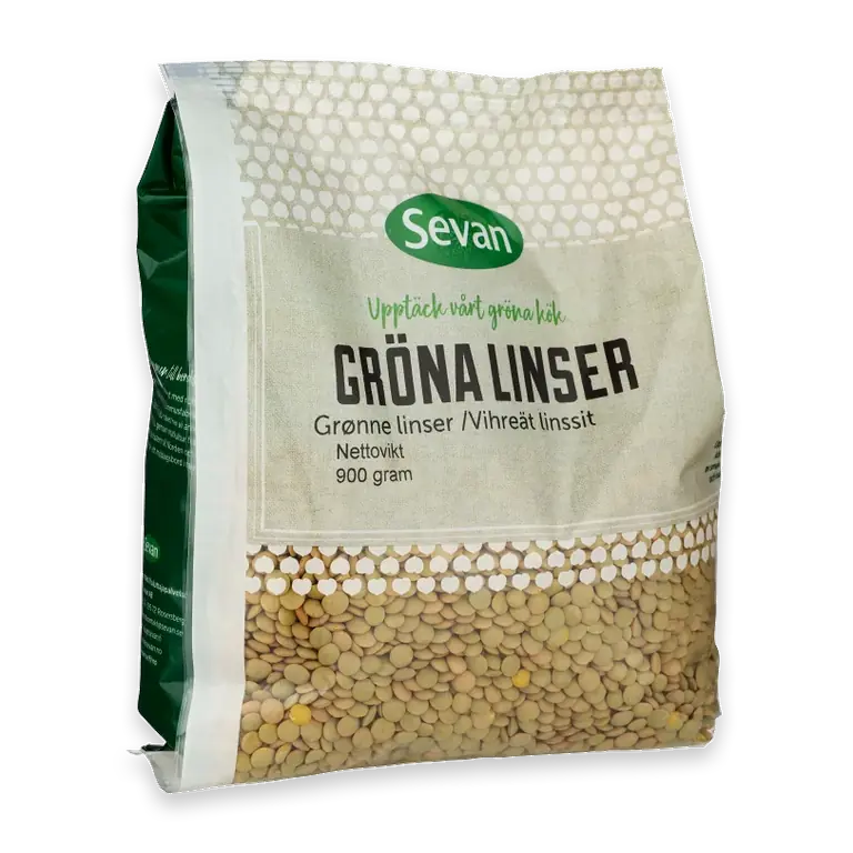 Gröna linser 900g
