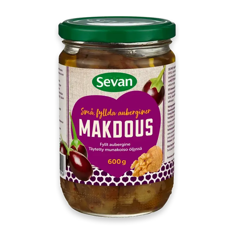 Makdous Små fyllda Auberginer 600g
