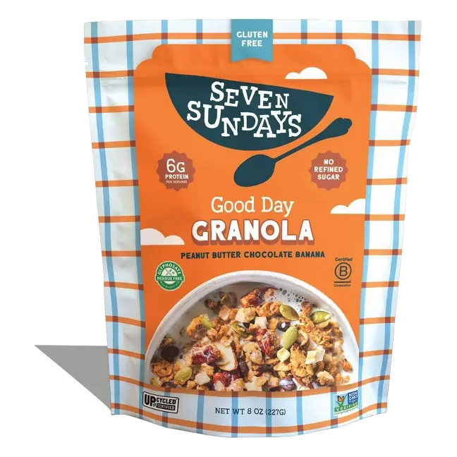 Seven Sundays Peanut Butter Chocolate Banana Granola, 8oz