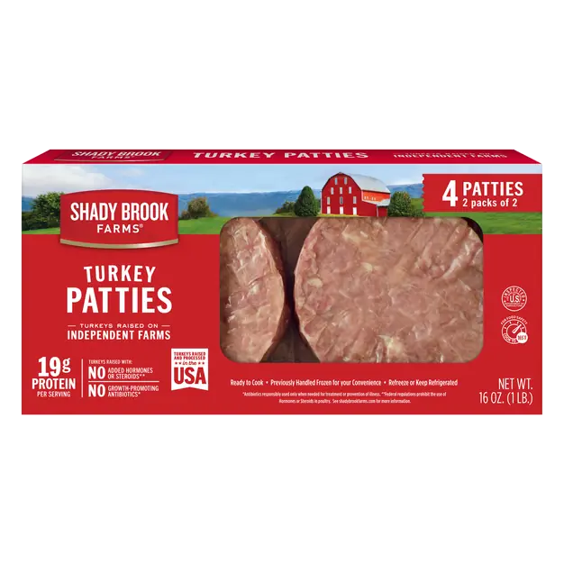 Unseasoned Turkey Patties - 4 ct