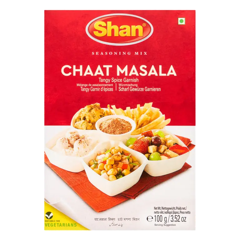 Shan Seasoning Mix Chaat Masala Tangy Spice Garnish 100g