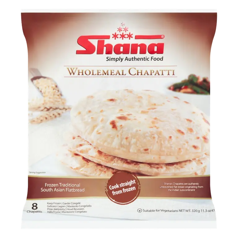 8 Pack Wholemeal Chapatti 320g