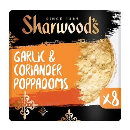Garlic & Coriander Poppadoms