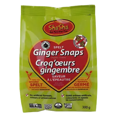 ShaSha Cookies Ginger Snap Spelt 300 g