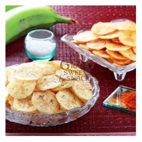 GSS Traditional Deep Fry Crunchy & Spicy Banana Chips, Pack of 2 × 250g = 1.1 lbs