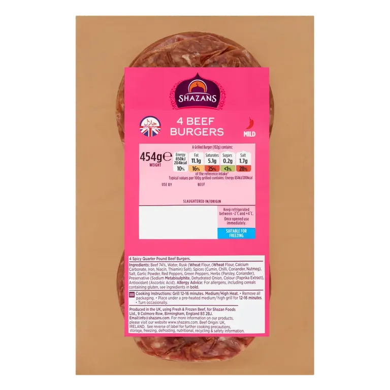 s Beef Burgers