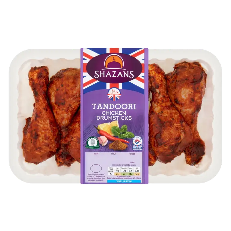 Halal Tandoori Chicken Drumsticks 900g